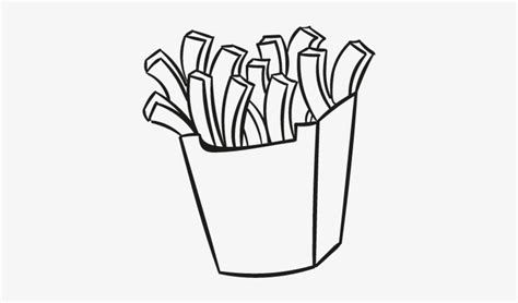 French Fries Box Vector French Fries Outline Png Transparent Png