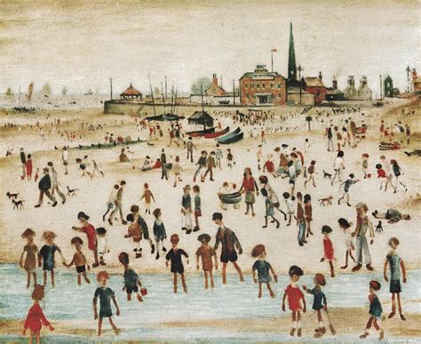 At The Seaside Art Print By Ls Lowry King And Mcgaw