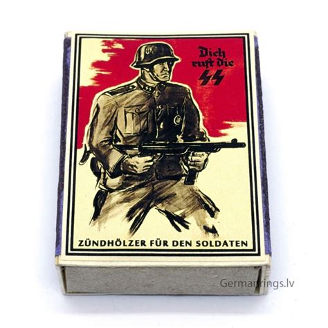 Vintage Full German Ww2 Propaganda Matchbox For Sale