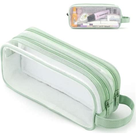 Trousse Scolaire Transparente Trousses Crayons Transparent