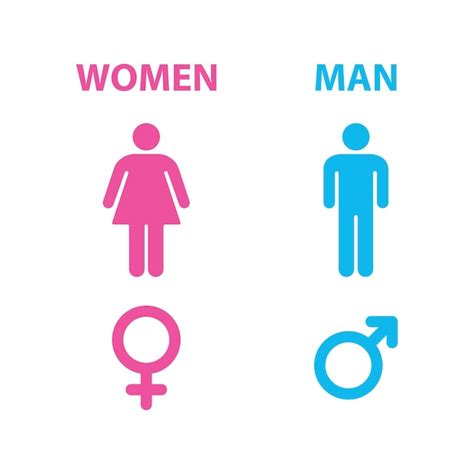 Masculino E Homem Ou Mulher - Homem e mulher assinam ou símbolo masculino e feminino conjunto ...