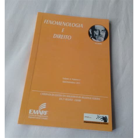 Livro Usado Fenomenologia E Direito Cadernos Da Escola Da