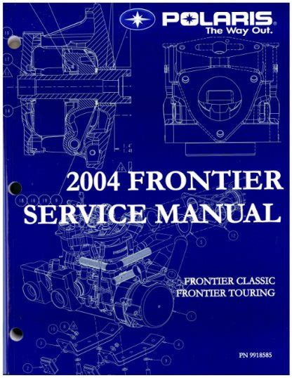 2004 Polaris Frontier Snowmobile Service Manual