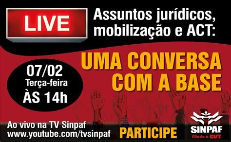 Terça 7 tem live do SINPAF sobre ACTs da Embrapa e da Codevasf e