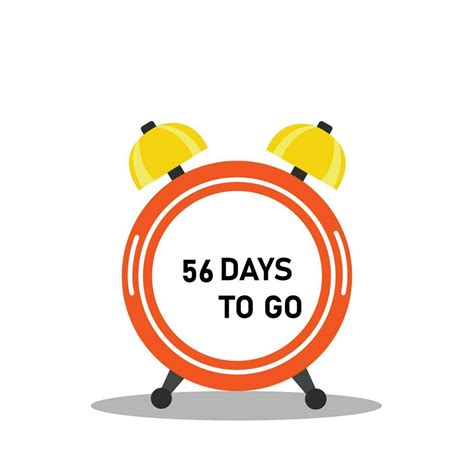 56 Days To Go Countdown Timer 27484164 Vector Art At Vecteezy