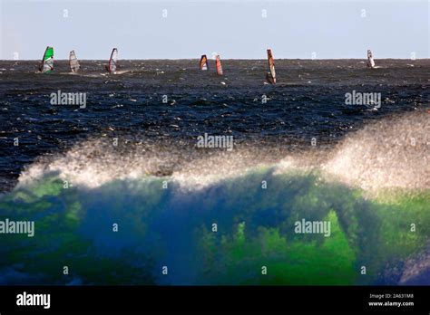 Wind Surfers Margaret River Western Australia Stock Photo Alamy