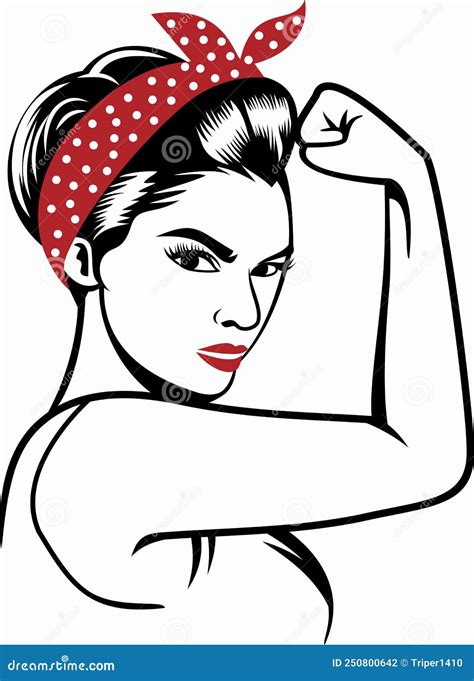 Rosie The Riveter Coloring Page