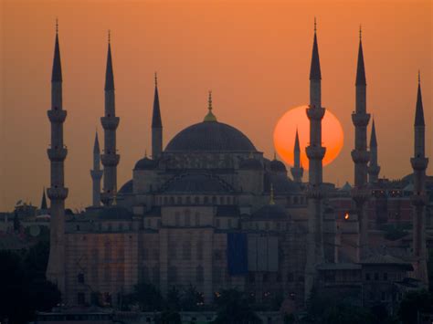 The Blue Mosque At Sunset Doug Bank Flickr