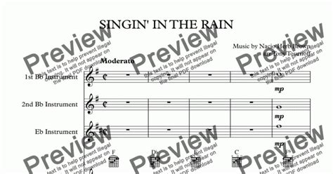 Singin’ In The Rain Download Sheet Music Pdf File