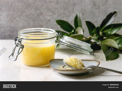 Homemade Melted Ghee Image And Photo Free Trial Bigstock