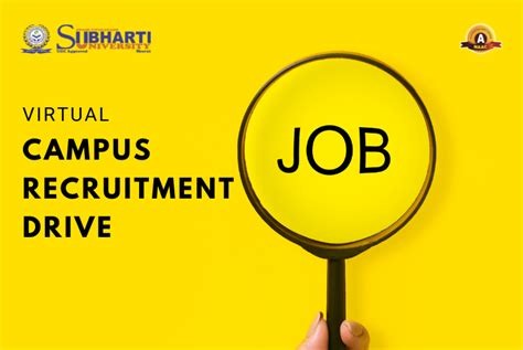 Virtual Campus Recruitment Drive Subharti University News