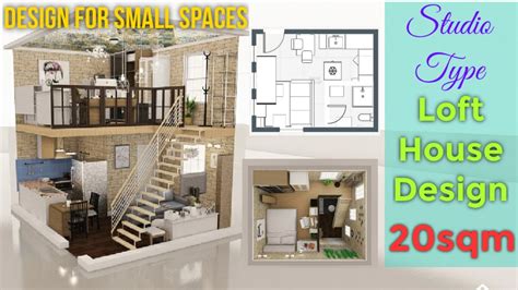 20SQM LOFT HOUSE DESIGN FOR SMALL SPACES MODERN STUDIO TYPE 1