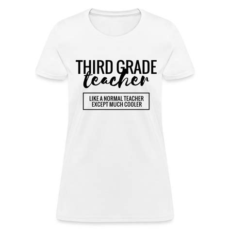 Teacher T Shirts Cool Third Grade Teacher Womens T Shirt