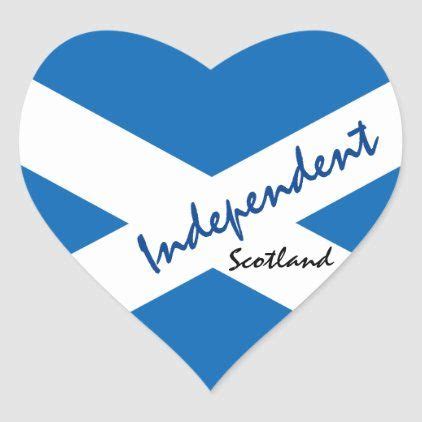 Scottish Flag Scotland Independent Heart Sport Heart Sticker