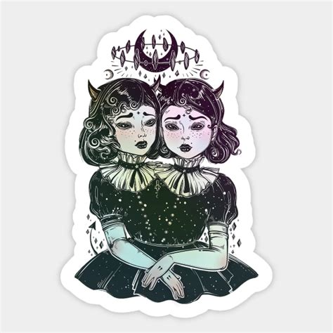 Twitches Two Twin Witches Witch Sticker Teepublic