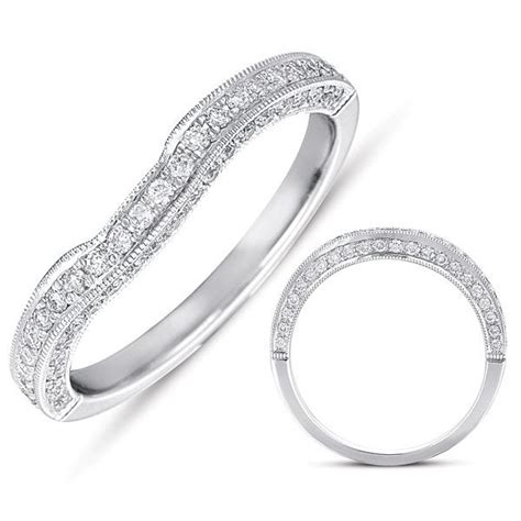 Curved Bands Womens Wedding Bands Curved Wedding Band Band