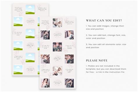 Canva Instagram Grid Template Aseattack