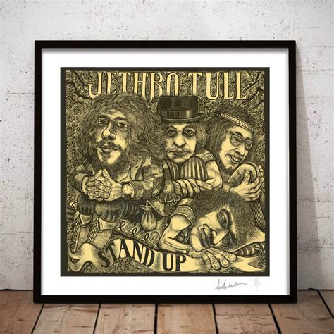 Jethro Tull Stand Up 28 Limited Giclee Print Signed Jethro Tull Art