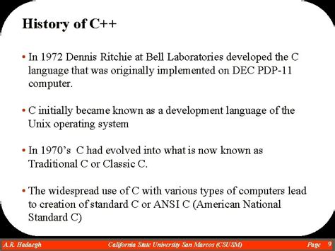 Introduction To C History And First C Program