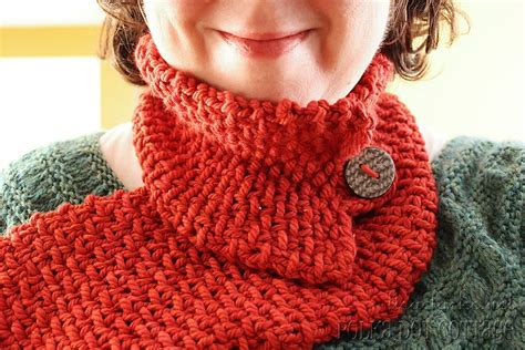 Luxurious Loom Knit Neckwarmer Pattern Polka Dot Cottage