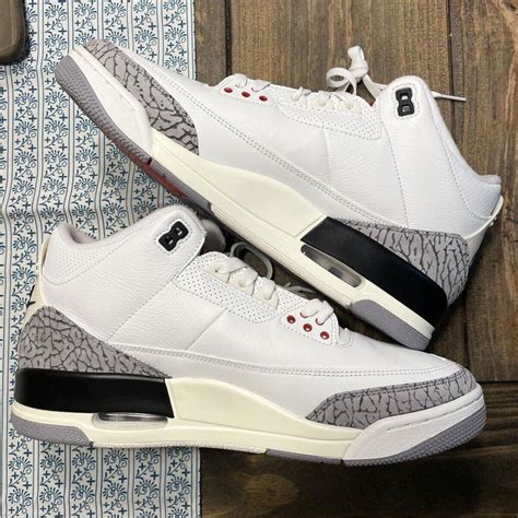 Air Jordan 3 Retro White Cement Reimagined Men's... - Depop