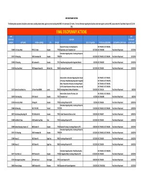 Fillable Online Dps Texas Mre Disciplinary Actions Pdf Dps Texas