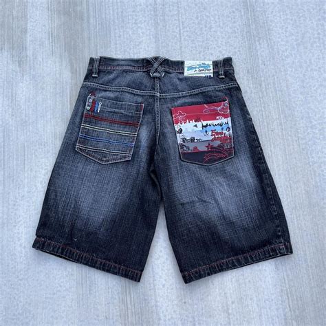 5ive Jungle Jean Shorts Denim Jorts Graffiti Queens Depop