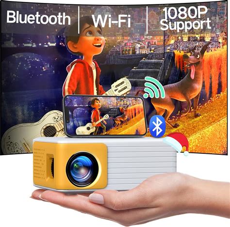 YOTON Videoprojecteur WiFi Bluetooth Mini Projecteur Portable Video