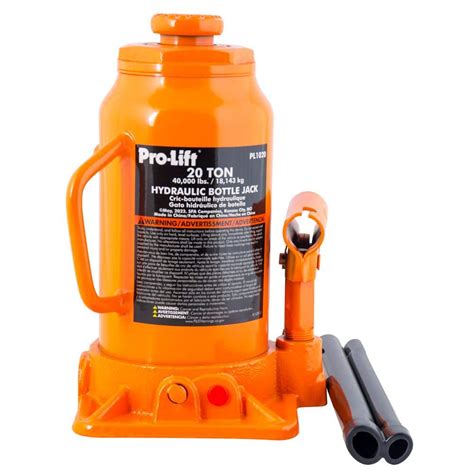 Pro Lift 20 Ton Hydraulic Bottle Jack With Pump Handle PL1020 The