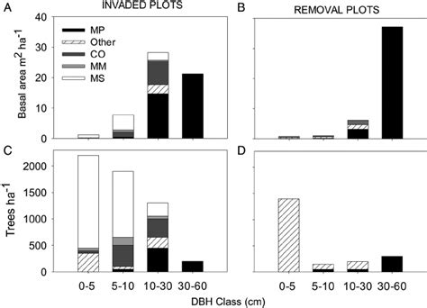 Basal Area And Trees Per Hectare By Species And Tree Diameter At Breast