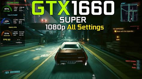 Cyberpunk 2077 GTX 1660 Super 1080p All Settings Patch 1 62 YouTube