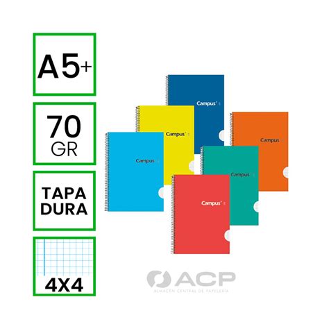 BLOC A5 CAMPUS 80H TAPA DURA 4X4