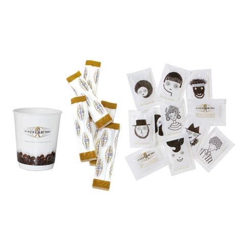 Miscela D Oro Espresso Supplies Kit 150 Pcs Compostable Miscela D