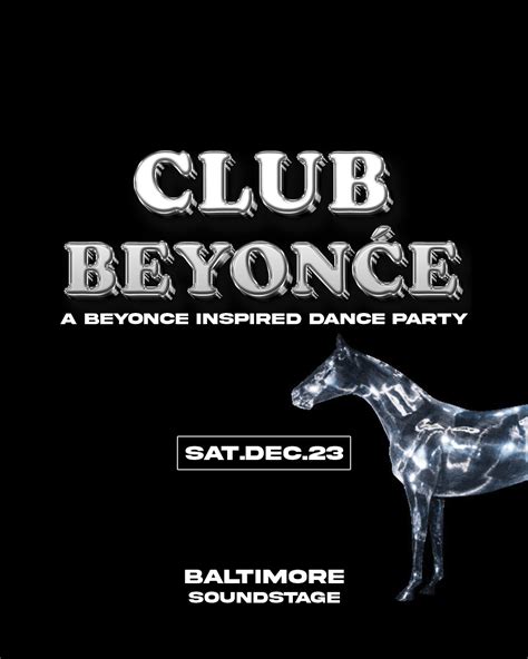 CLUB BEYONĆE: A Beyoncé Inspired Dance Party - Baltimore Soundstage