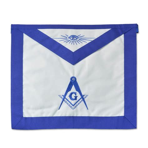 Master Mason Cloth Masonic Apron Blue White Tme Apr B Etsy