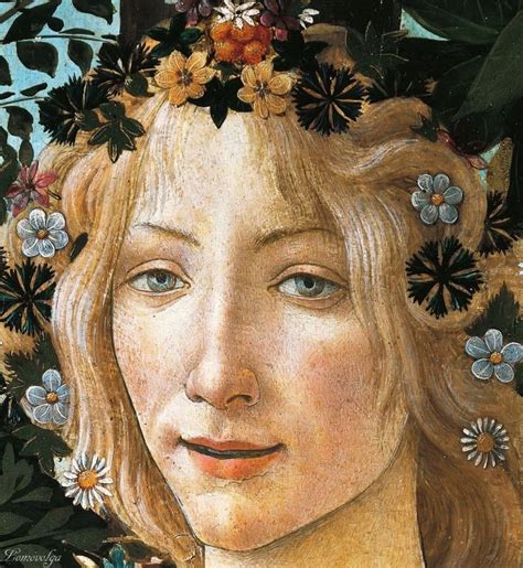 A Painting Of A Woman With Flowers In Her Hair