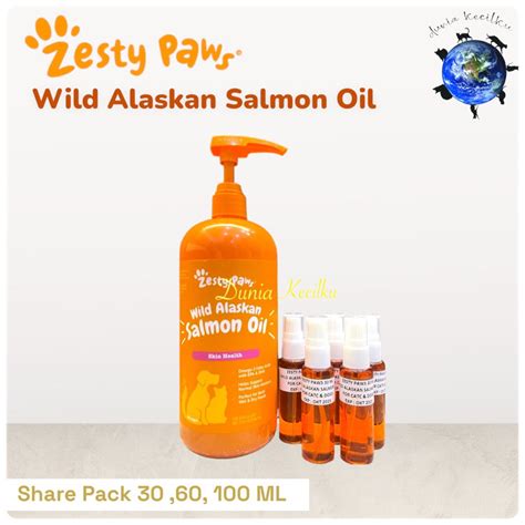 Jual Zesty Paws Wild Alaskan Salmon Oil For Cats And Dogs Minyak Ikan