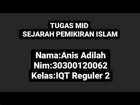 Tugas Mid Ayat Qur An Yang Berkaitan Dengan Tema Tema Dalam Sejarah