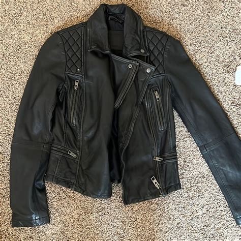 All Saints Jackets And Coats Allsaints Cargo Leather Biker Jacket