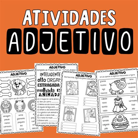 Adjetivo Atividades Lojinha Criar Recriar Ensinar