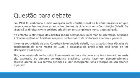 Cidadania No Brasil PPT