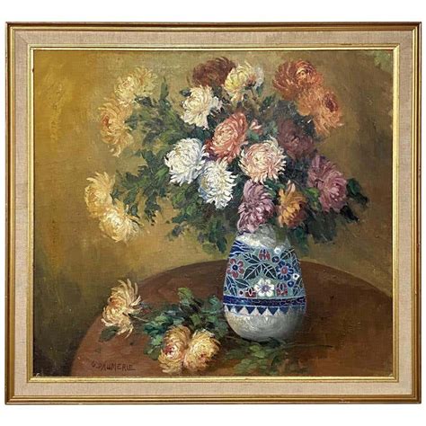 Amsterdam Market Oil Painting By George Fischer With Gilt Frame For