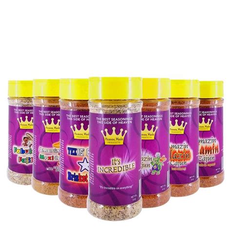 7 Pack Combo Seasoning Heaven Made Products