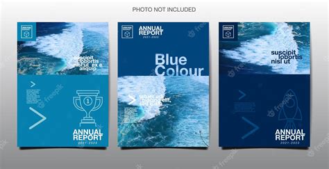 Premium Vector Annual Report Business Template Layout Design Cover Book Vector Blue