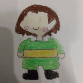 Chara (Non-Pixelated) by REDBULLADDICT64 on Newgrounds