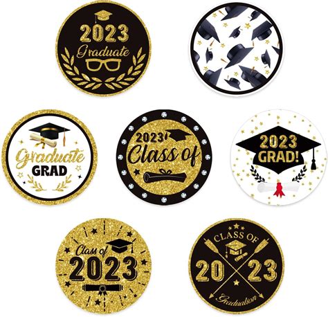 500pcs Graduation Stickers 15inch Graduation Class Of