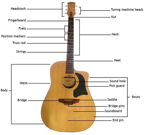 Parts Of A Guitar Diagram