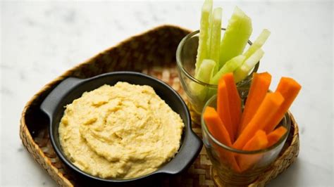 Hummus Con Zanahoria Y Pepino