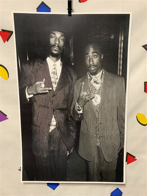 Snoop Dogg And Tupac Gangsta Party Photo Poster | Boardwalk Vintage