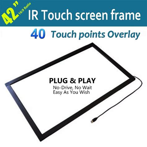 Free Shipping 42 Inches Infrared Multi Touch Screen Overlay With 40